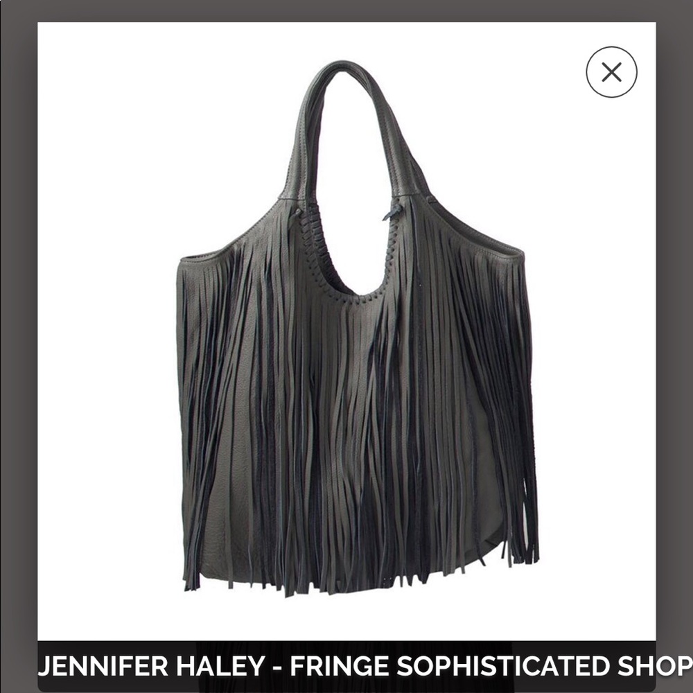 Jennifer Haley fringe leather bag